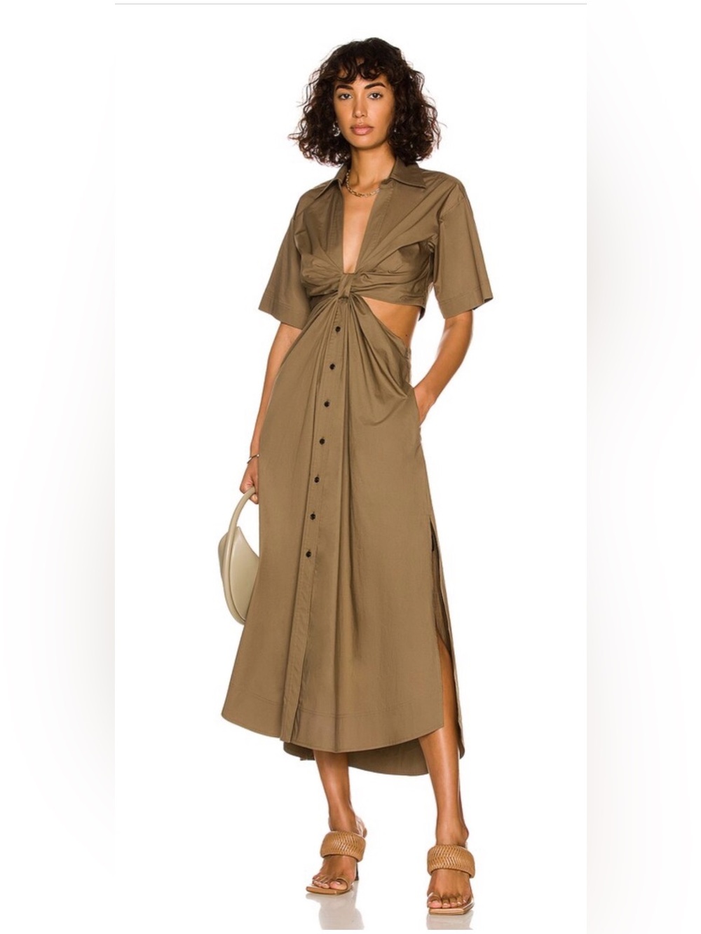 A.L.C. Georgia Dress in Dried Basil Size 6